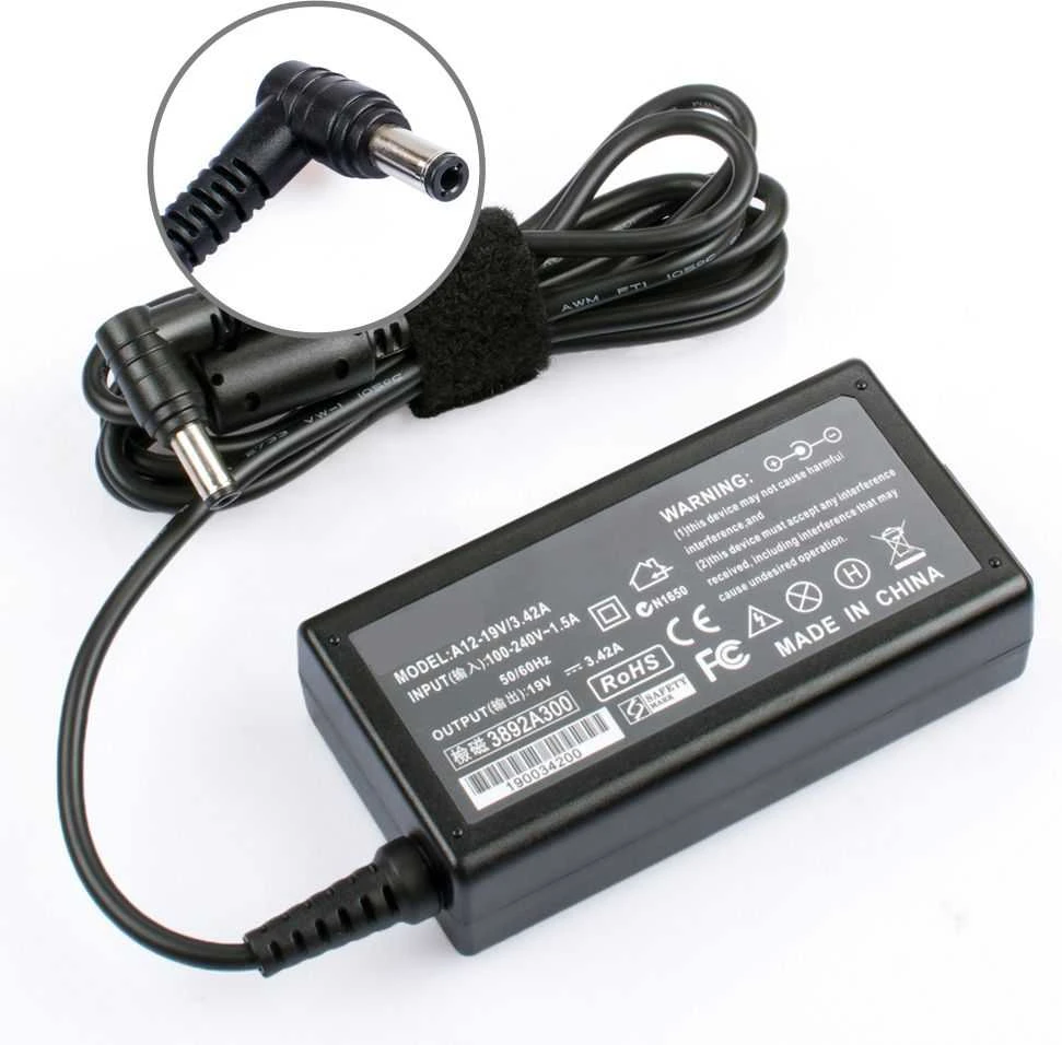 Nešiojamojo kompiuterio maitinimo adapteris MicroBattery 65 W, 2.5 mm, 3.4 A, (MBA2108)