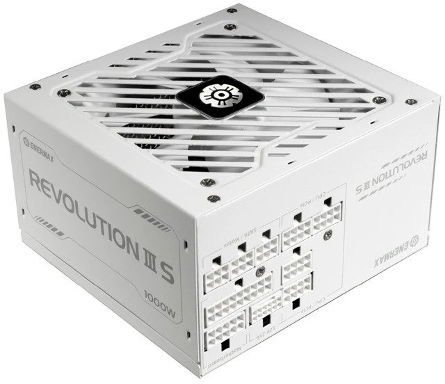 „Enermax Revolution3 80+ Platinum“ 1000 W maitinimo šaltinis, baltas