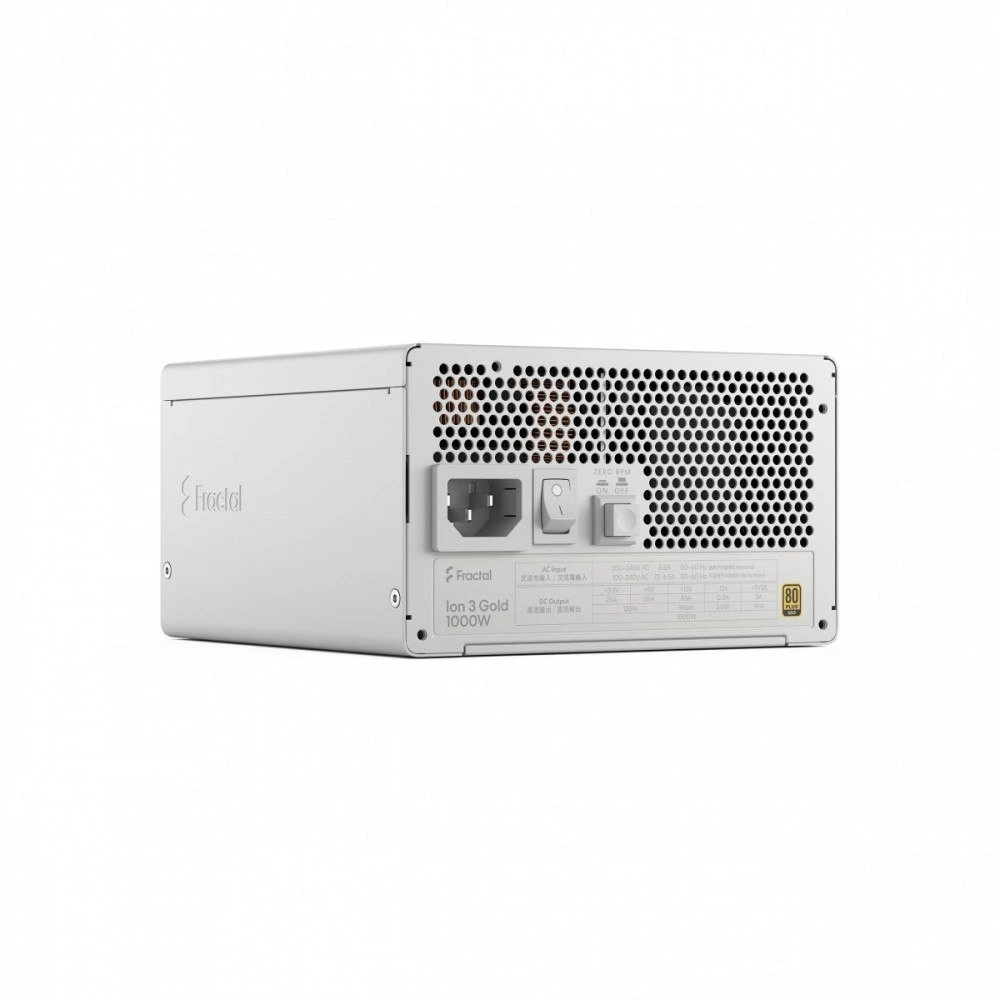 Fractal Design ION auksinis 3 1000W Baltas, kompiuterio maitinimo šaltinis - baltas, 1000 vatų