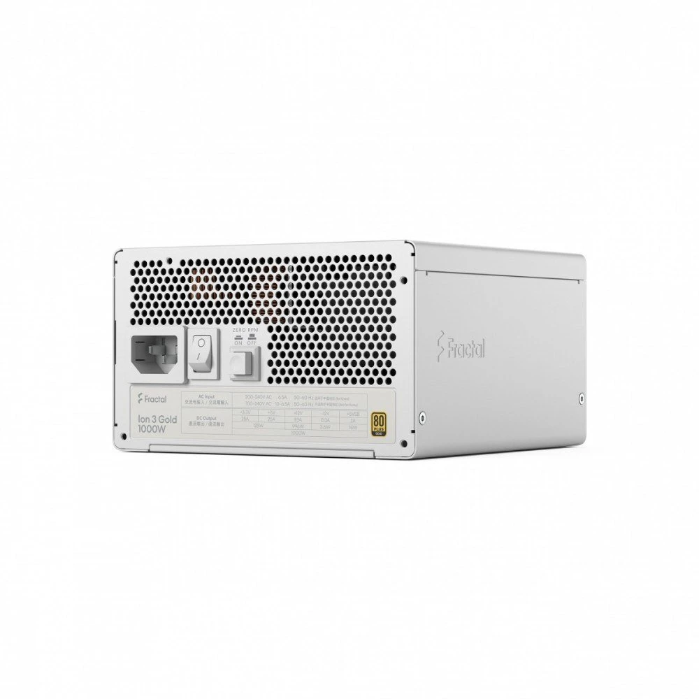 Fractal Design ION auksinis 3 1000W Baltas, kompiuterio maitinimo šaltinis - baltas, 1000 vatų