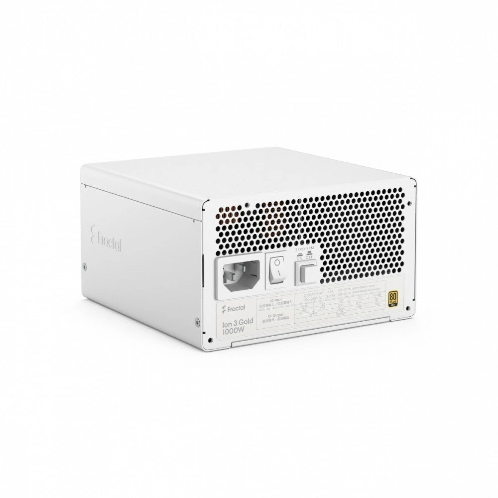 Fractal Design ION auksinis 3 1000W Baltas, kompiuterio maitinimo šaltinis - baltas, 1000 vatų