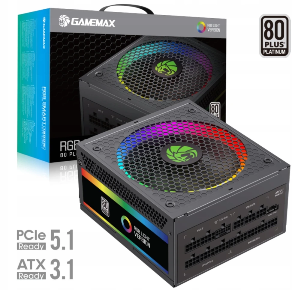 Gamemax PSU | RGB PRO 1300P | 1300 W | Platinum | Full Modular