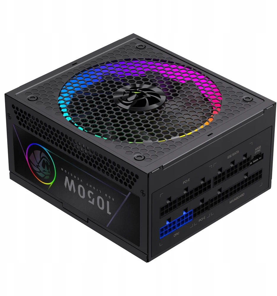 „Gamemax“ maitinimo blokas | RGB 1050G | 1050 W | Auksinis | Pilnai modulinis