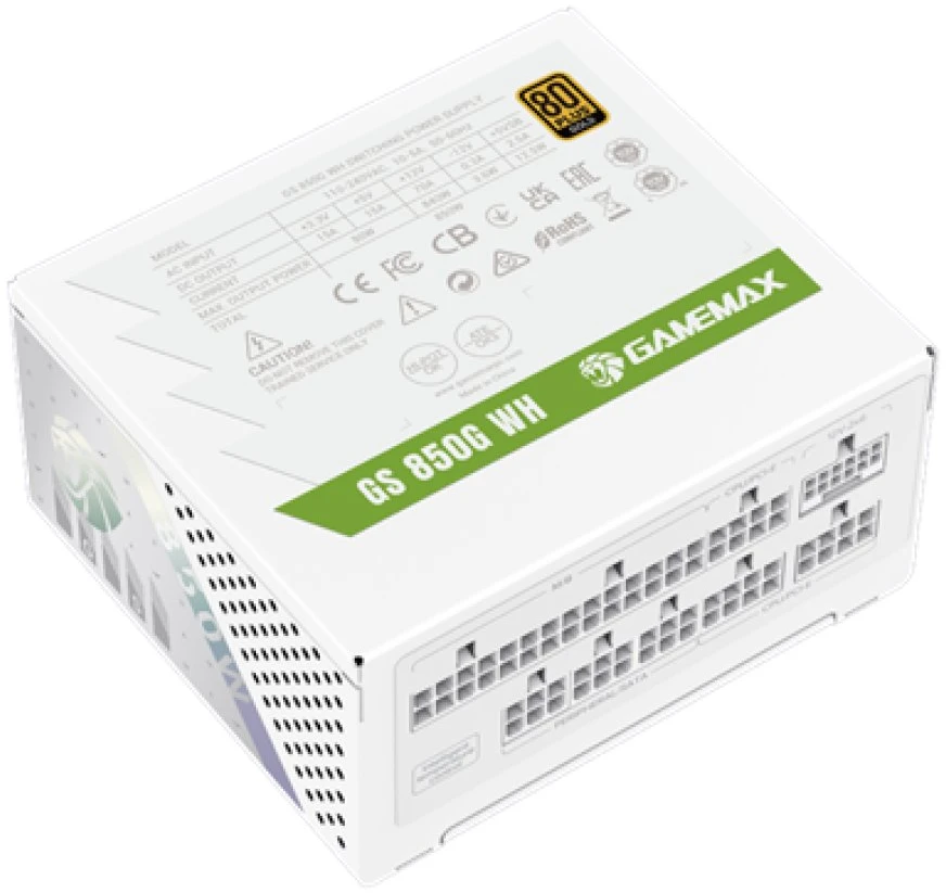 Gamemax PSU | GS 850G WH | 850 W | SFX | Baltas | Full Modular