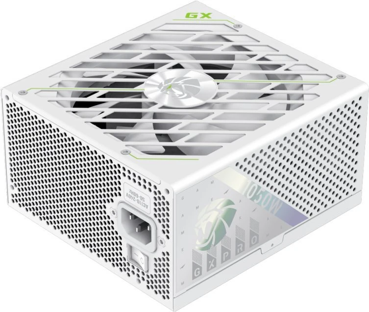 Gamemax maitinimo blokas | GX PRO 1050G WH | 1050 W | Auksinis | Baltas | Pilnai modulinis