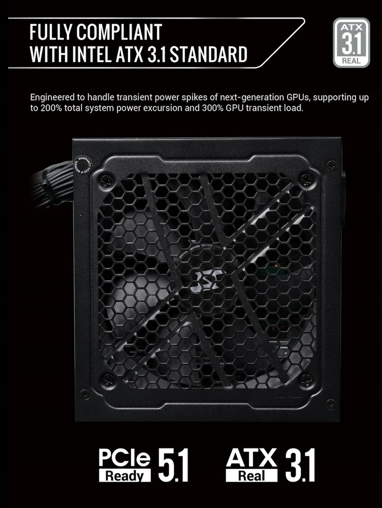 „Gamemax“ maitinimo blokas | MAX P650B | 650 W | Bronzos spalvos | Nemodulinis