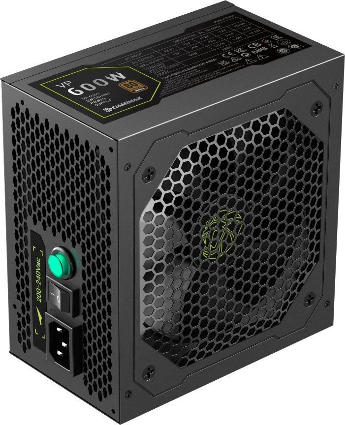 Gamemax PSU | VP 600S | 600 W | Bronze | Non-Modular