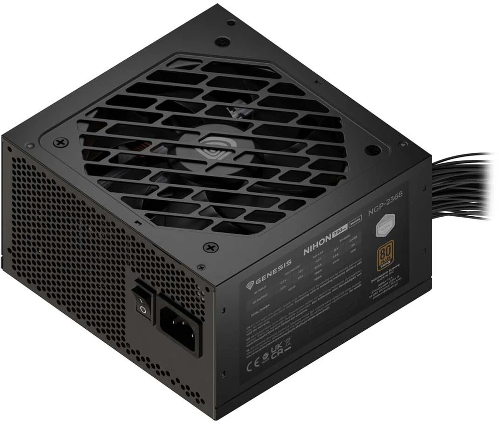 GENESIS Nihon 750NM maitinimo blokas 750 W 20+4 kontaktų ATX ATX Juodas