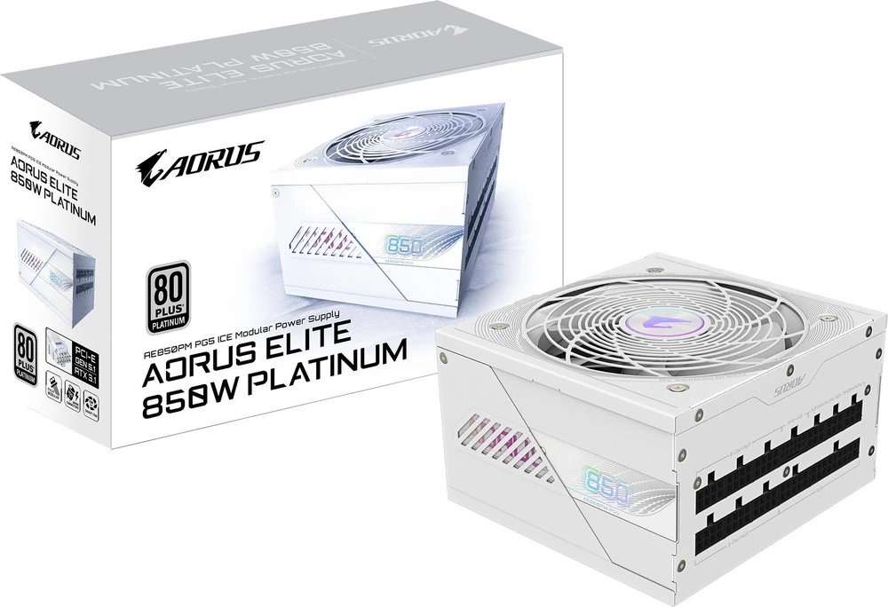 GIGABYTE AORUS ELITE P850W 80+ platininis modulinis ledo maitinimo šaltinis