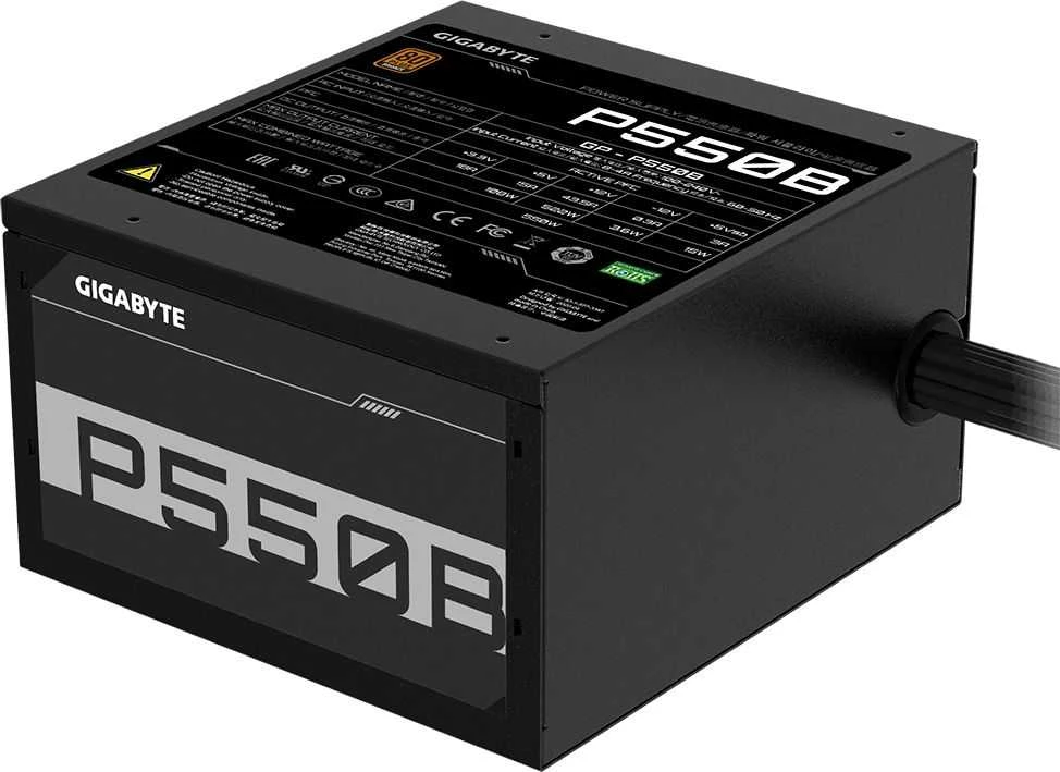 Gigabyte P550B maitinimo blokas 550 W 20+4 pin ATX ATX Juoda