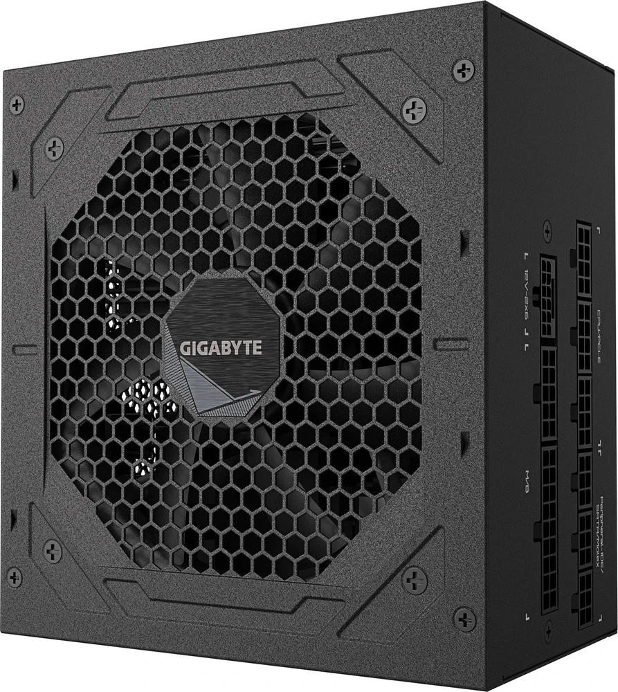 „GIGABYTE UD1000GM PG5 V2“ maitinimo blokas – PCIe Gen 5.1, 80 PLUS Gold, pilnai modulinis dizainas, 120 mm ventiliatorius, suderinamas su ATX 3.1, ES kištukas