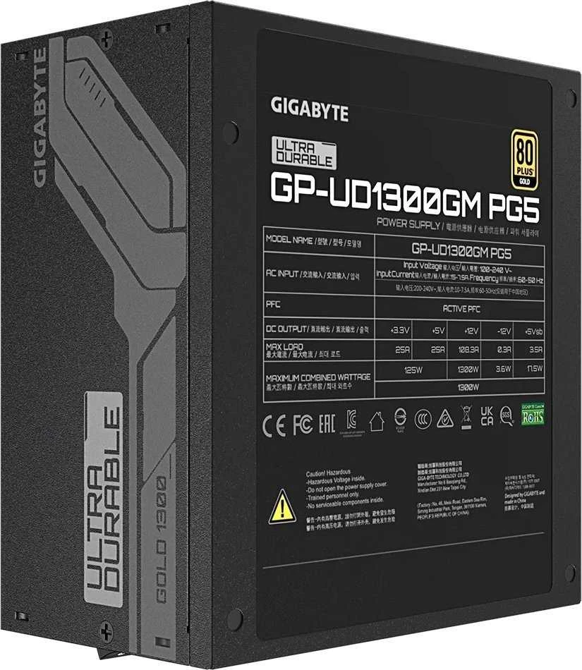 Gigabyte | PSU | GP-UD1300GM PG5 GEU1 | 1300 W | GOLD