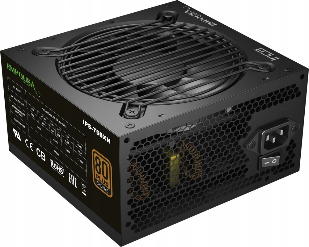 Carruzzo Inca IPS-750XN maitinimo blokas 750 W ATX Juoda