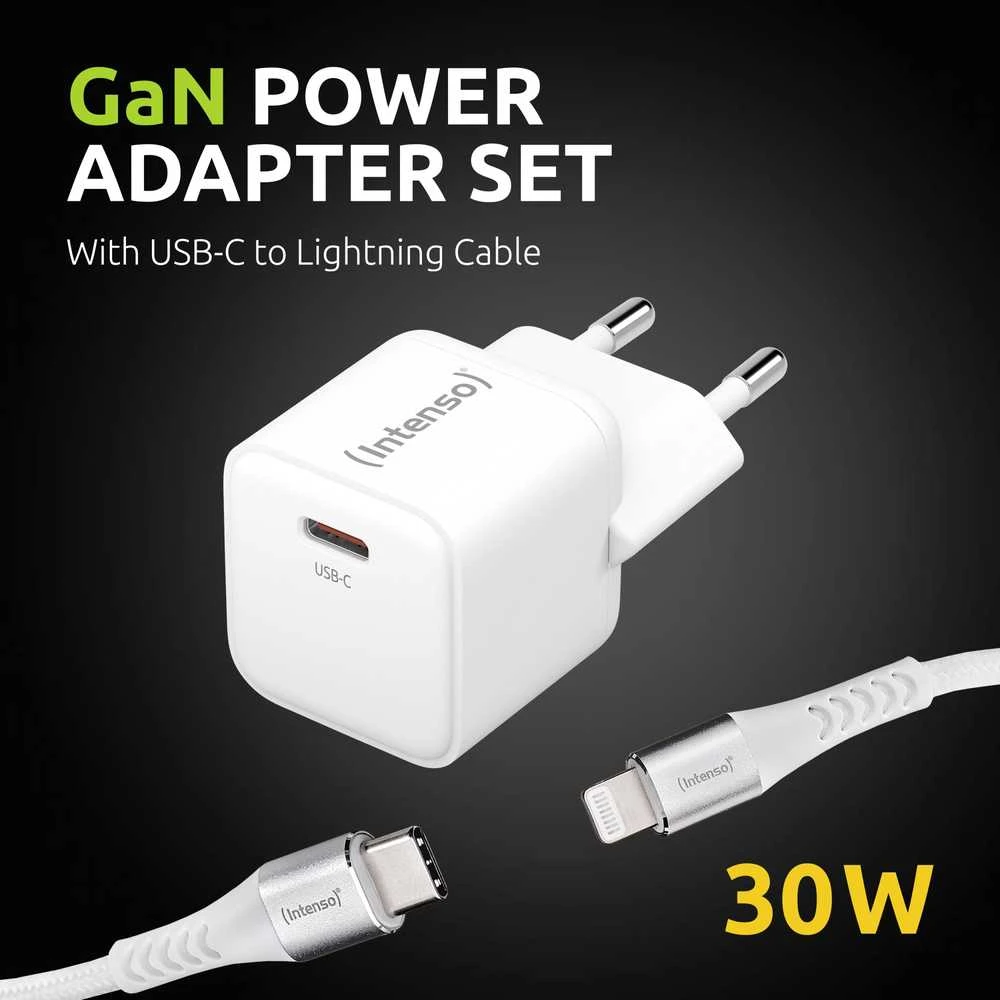 Intenso 30W USB-C įkroviklis su laidu