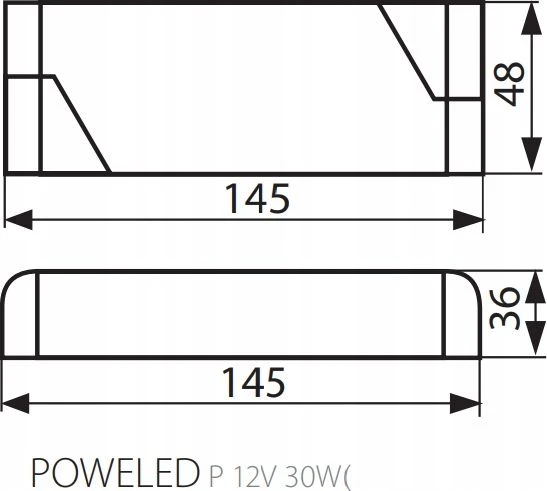 Maitinimo šaltinis Kanlux, LED, 0-30W, 12V, DC, IP20