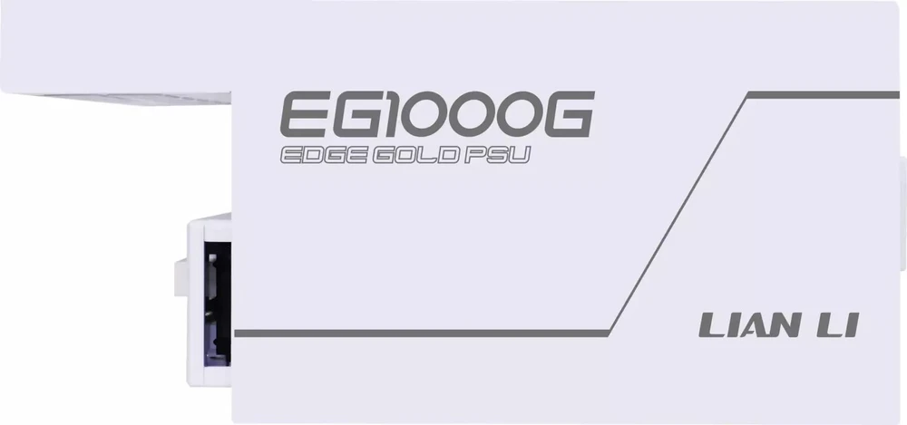 Lian Li EDGE GOLD 1000 80 PLUS Gold įkroviklis, PCIe 5.1, ATX 3.1 - 1.000 Watt, baltas, inkl. USB-Hub