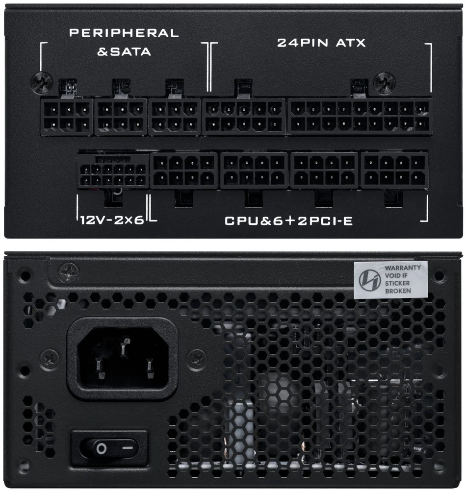 Lian Li SP serijos Platinum 80 PLUS Platinum maitinimo šaltinis, SFX, pilnai modulinis, PCIe 5.1, ATX 3.1 × 1000 vatų, juodas