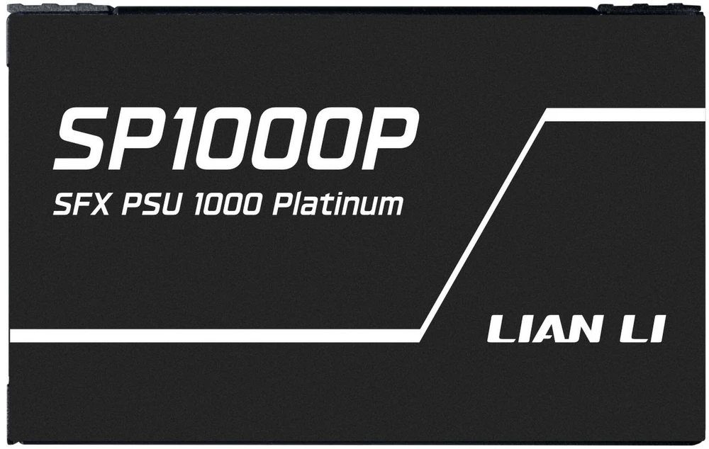 Lian Li SP serijos Platinum 80 PLUS Platinum maitinimo šaltinis, SFX, pilnai modulinis, PCIe 5.1, ATX 3.1 × 1000 vatų, juodas