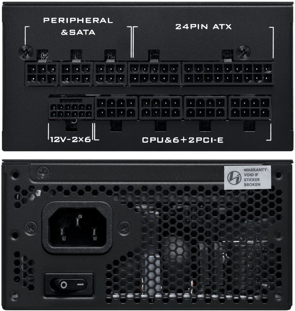 Lian Li SP serijos Platinum 80 PLUS Platinum maitinimo šaltinis, SFX, pilnai modulinis, PCIe 5.1, ATX 3.1 × 850 vatų, juodas