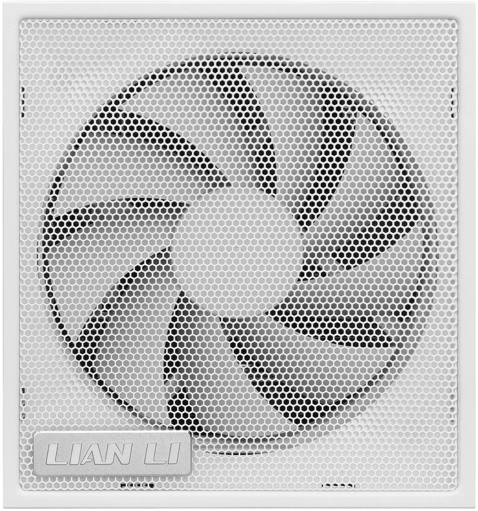 Lian Li SX serijos 80 PLUS Platinum maitinimo šaltinis, pilnai modulinis, PCIe 5.1, ATX 3.1 × 850 vatų, baltas