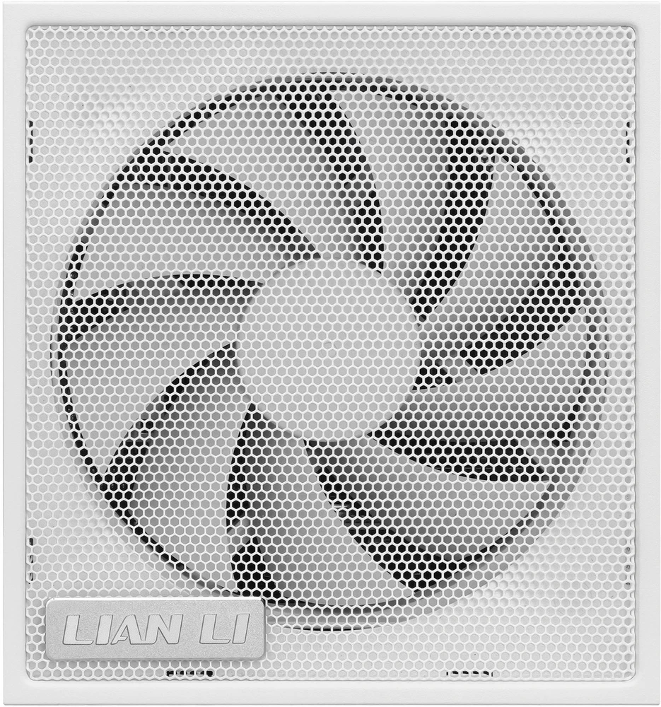 Lian Li SX serijos 80 PLUS Platinum maitinimo šaltinis, pilnai modulinis, PCIe 5.1, ATX 3.1 × 1200 vatų, baltas