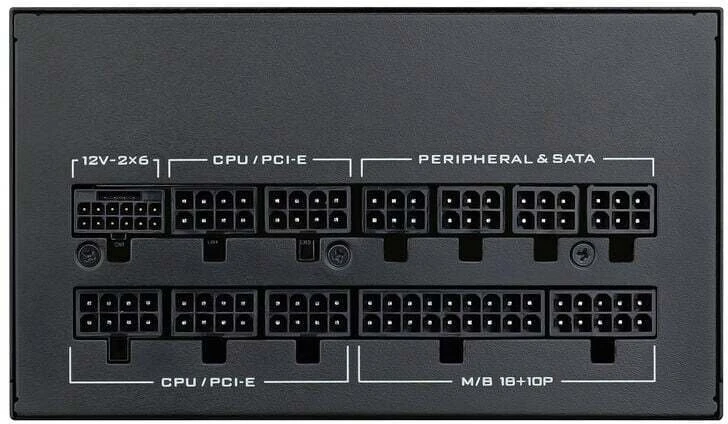 „Lian Li SX“ serijos „80 PLUS Platinum“ maitinimo šaltinis, pilnai modulinis, PCIe 5.1, ATX 3.1 × 1000 vatų, juodas