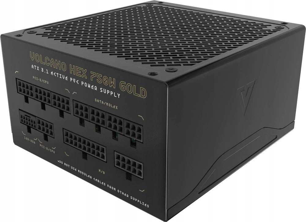 MODECOM maitinimo šaltinis VOLCANO HEX GOLD 750W ATX3.1