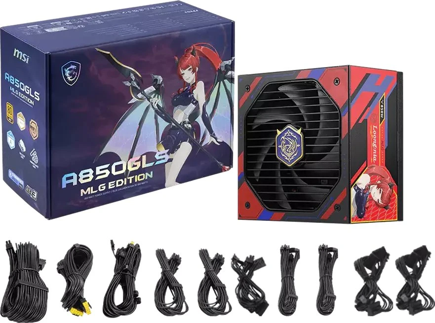 Maitinimo šaltinis MSI A850GLS MLG Edition 850W ATX 3.1