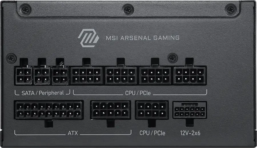 MSI MAG A1000PLS PCIE5 EU Juoda Reljefinis kabelis 1000W pilnai modulinis Platininis ENFR spalvota dėžutė medinis padėklas 120M