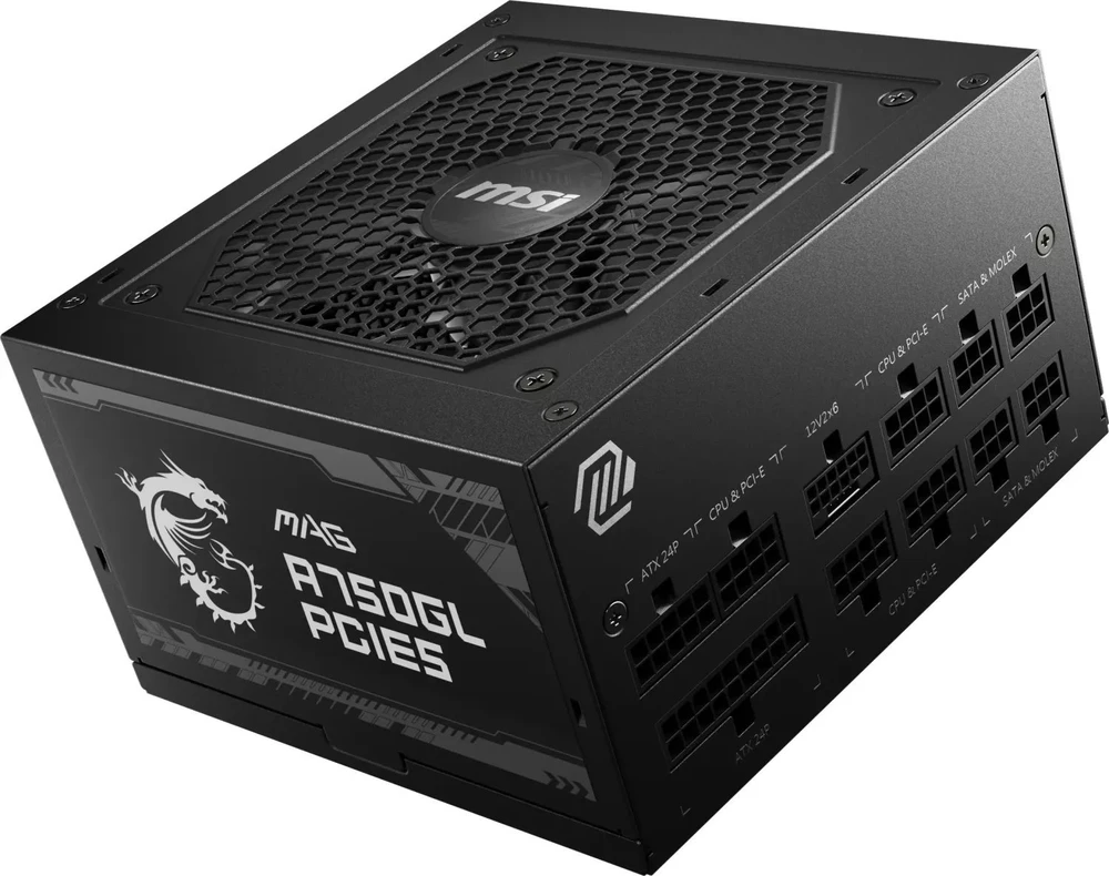 Maitinimo šaltinis MSI MAG A750GL PCIE5, 750 W, 80 Plus Gold