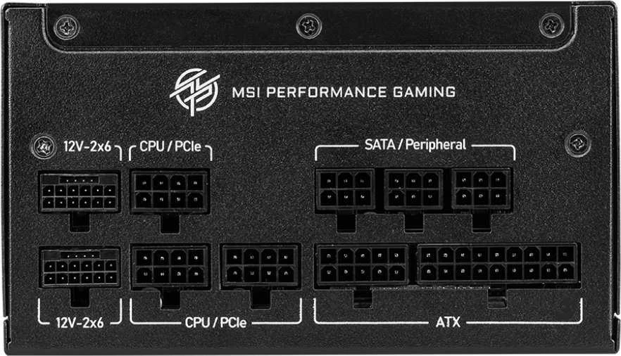 MSI MPG A1000GS 1000W PCIE5 80+ Gold maitinimo šaltinis (306-7ZPFX11-CE0)