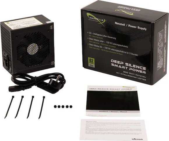 Maitinimo šaltinis Nanoxia Giliai tyla Smart Power 600W (340194)