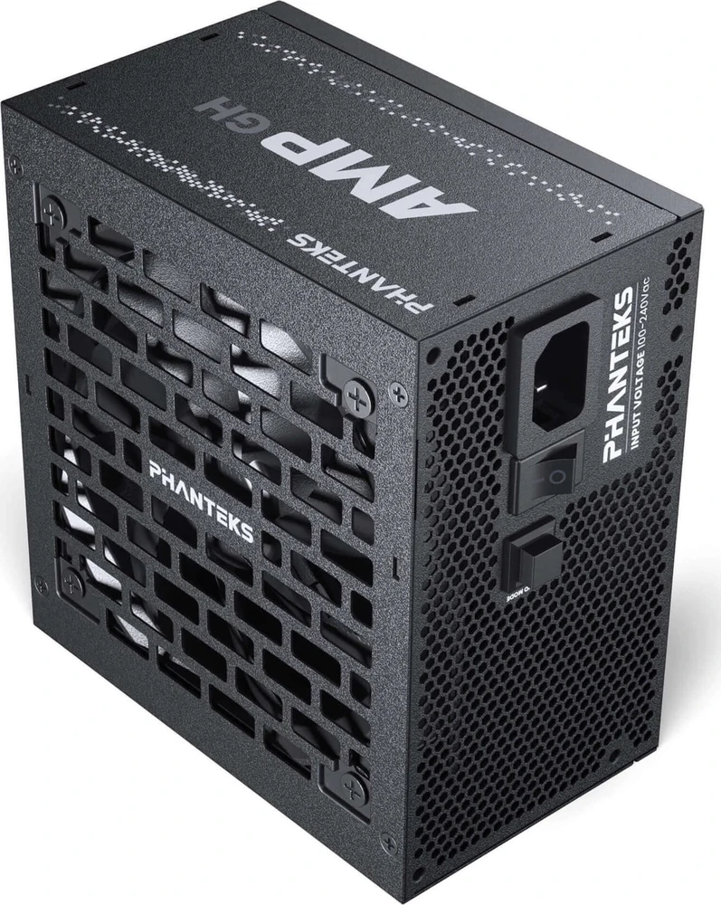 „Phanteks AMP GH 750W 80 PLUS Gold“ maitinimo šaltinis, PCIe 5.1, ATX 3.1 × 750 vatų, juodas