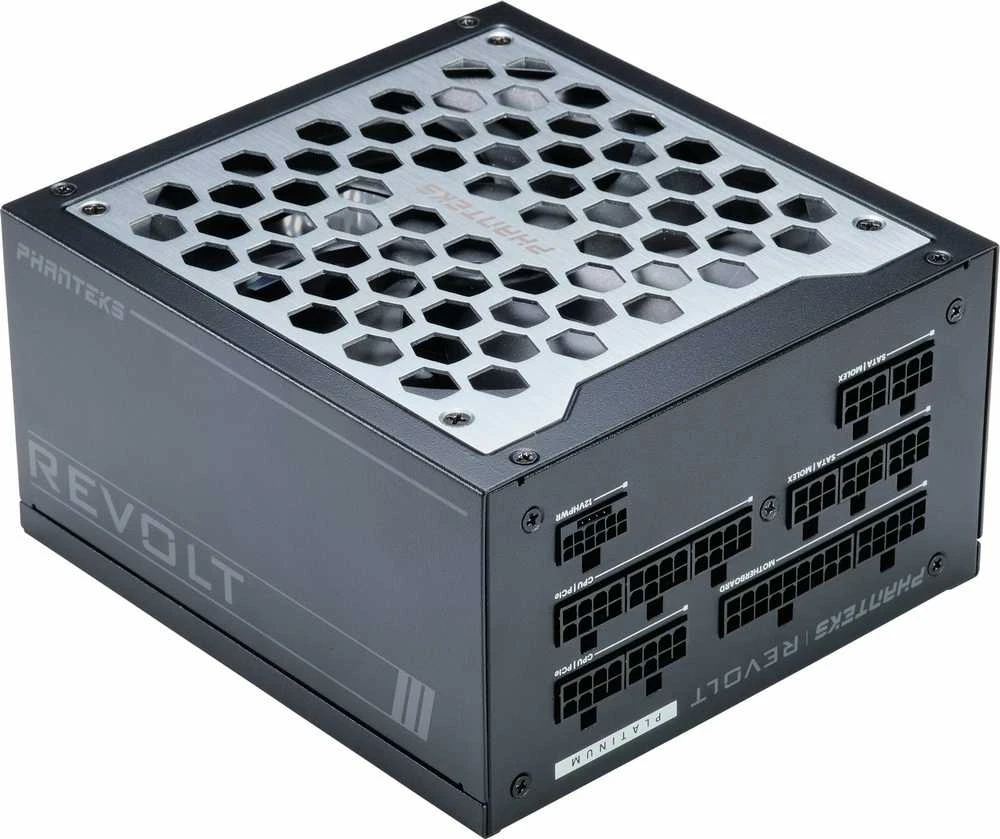 Phanteks Revolt 1000W Platinum, ATX 3.0, PCIe 5.0, fully modular – 1000 Watt, juodas