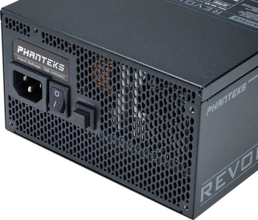 Phanteks Revolt 1000W Platinum, ATX 3.0, PCIe 5.0, fully modular – 1000 Watt, juodas