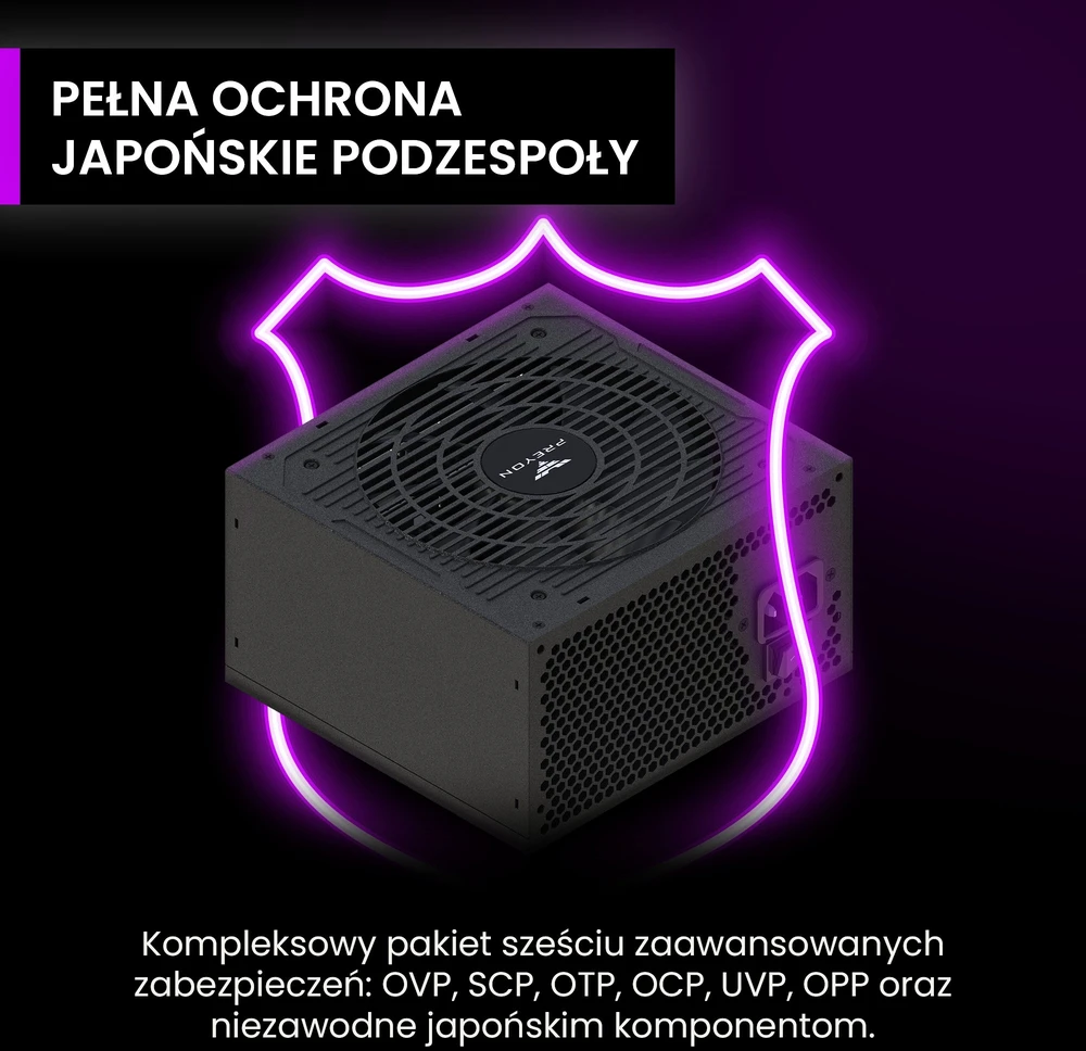 Maitinimo šaltinis PREYON Eagle Power GOLD 850W (PEPG850W)