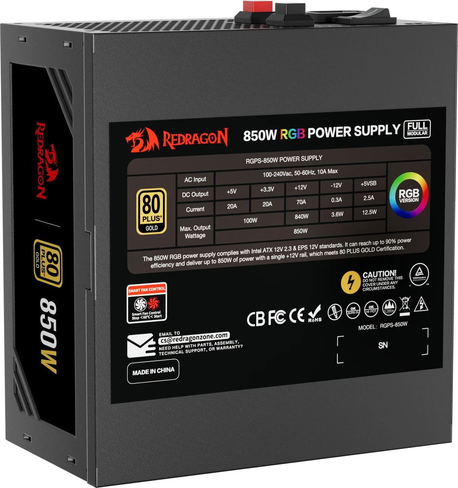 Redragon GC-PS007-1-V2 850W