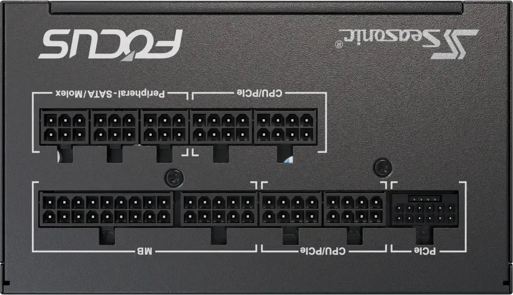 Seasonic Focus GX 80 PLUS Gold PSU, modular – 750 Watt, juodos spalvos