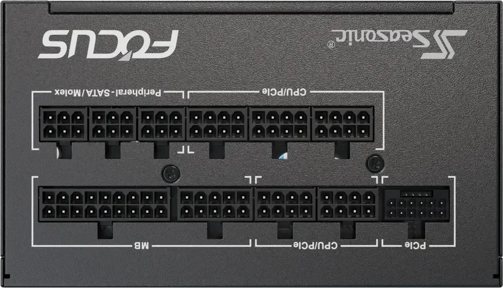 Seasonic Focus GX 80 PLUS Gold PSU, modular – 1000 Watt, juodos spalvos
