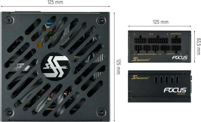 650 W „Seasonic FOCUS-SGX-650 80+ Gold“