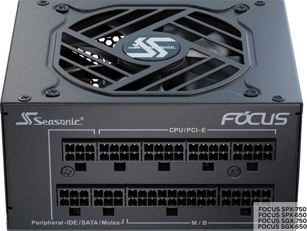 „Seasonic Focus SPX 80 PLUS Platinum“ maitinimo blokas, modulinis – 750 vatų
