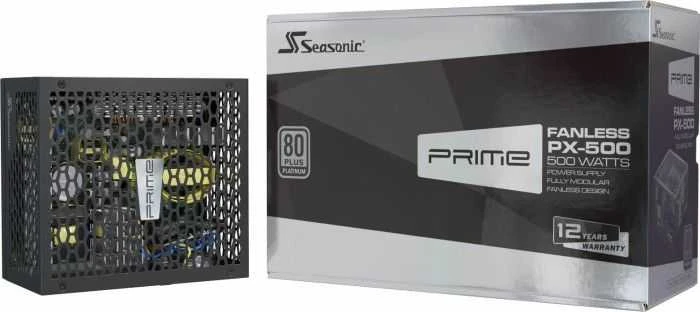 500 W Seasonic PRIME be ventiliatoriaus PX-500 500 W kabelių valdymo sistema