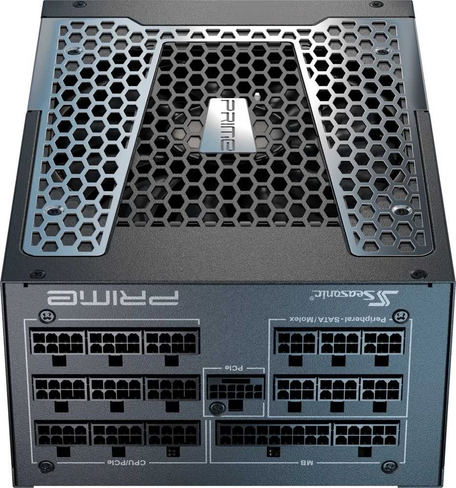 „Seasonic Prime TX-1300“, 80 PLUS Titanium maitinimo blokas, modulinis, ATX 3.1, PCIe 5.1 × 1300 vatų