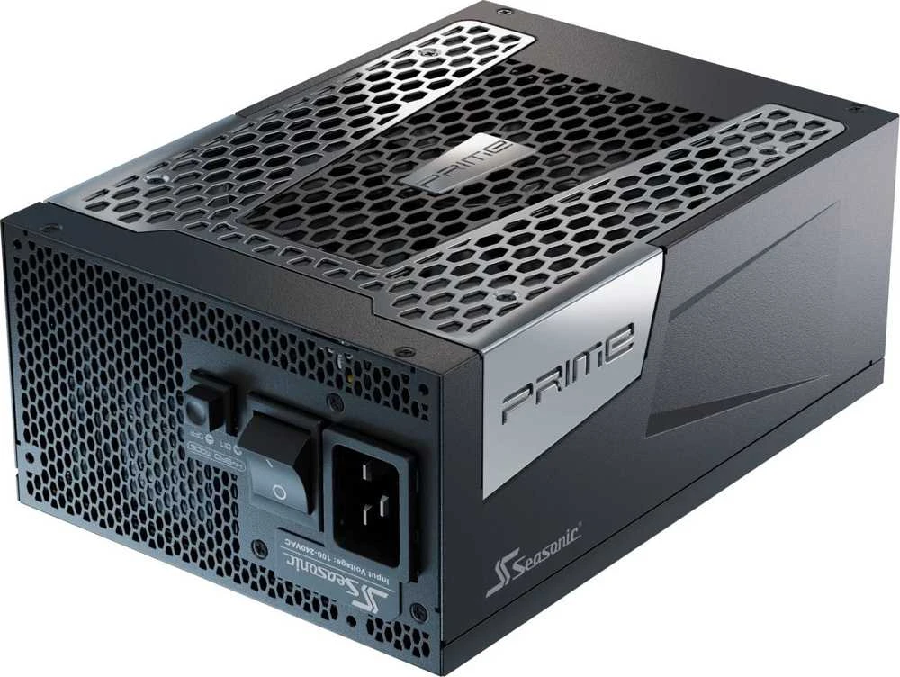 „Seasonic Prime TX-1300“, 80 PLUS Titanium maitinimo blokas, modulinis, ATX 3.1, PCIe 5.1 × 1300 vatų