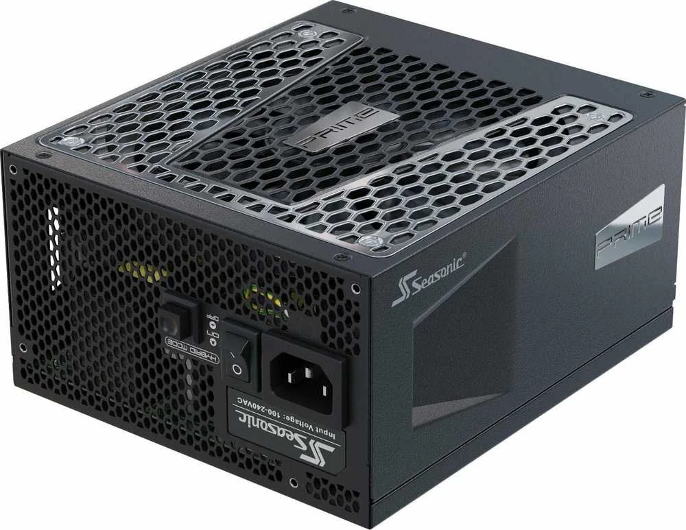 „Seasonic Prime TX-1300“, 80 PLUS Titanium maitinimo blokas, modulinis, ATX 3.1, PCIe 5.1 × 1300 vatų