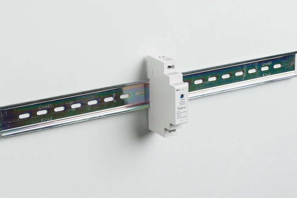 Maitinimo šaltinis serveriui Digitus DIGITUS 24V / 0.63A / 15W Step-Shape DIN-Rail maitinimo šaltinis Ultra-Slim Class II