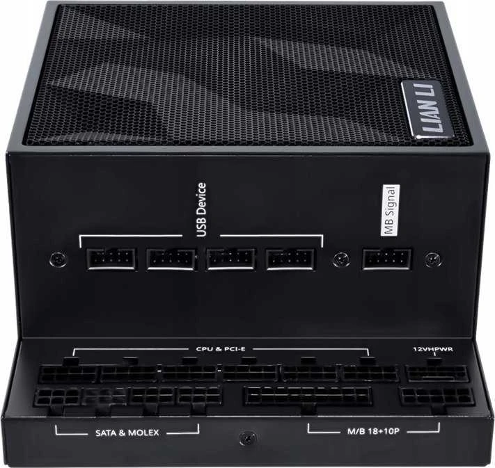 Lian Li EDGE EG1300 80 PLUS Platinum PSU, PCIe 5.1, ATX 3.1 – 1300 Watt, juodos spalvos
