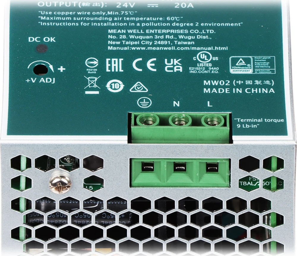 IMPULSINIS MAITINTUVAS SDR-480-24 MEAN WELL