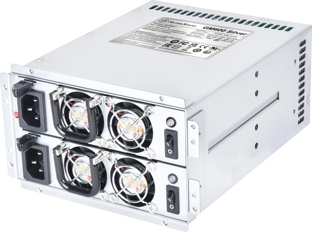 SilverStone SST-GM600-S redundantes Serverpower supply - 2x 600 Watt