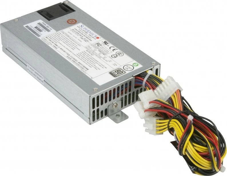 Maitinimo šaltinis serverowy SuperMicro Supermicro PWS-350-1H maitinimo modulis 350 W 24 kontaktų ATX 1U Pilka